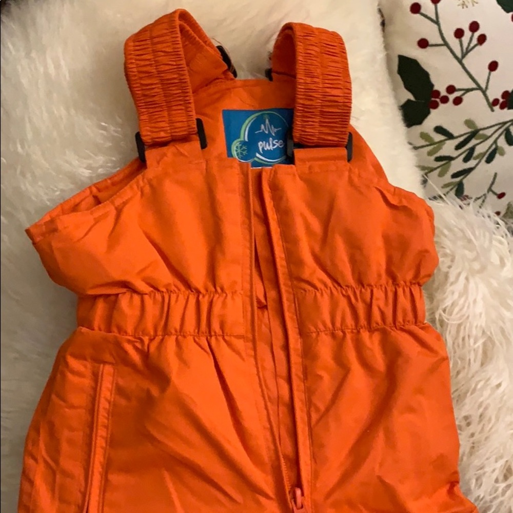 Size 3T Orange Ski Bib!